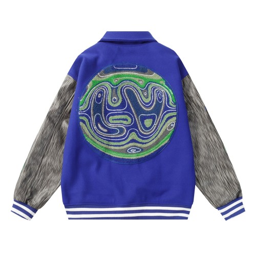 High Quality Louis Vuitton 700G Fluffy + Leather Baseball Jacket WTLV-135
