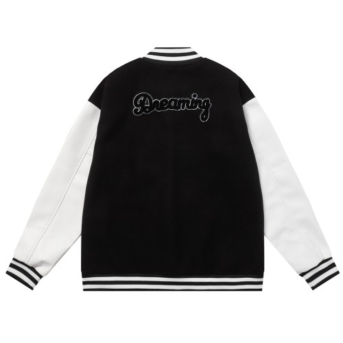 High Quality Louis Vuitton 700G Leather Baseball Jacket WTLV-301