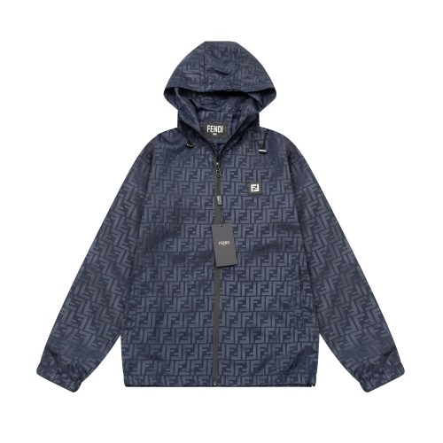 High Quality Fendi Windbreaker Zipper Jacket WTFI-116