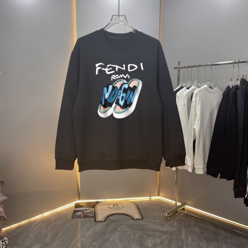 High Quality Fendi 400G Cotton Thin Hoodie Sweatshirt WTFI-050