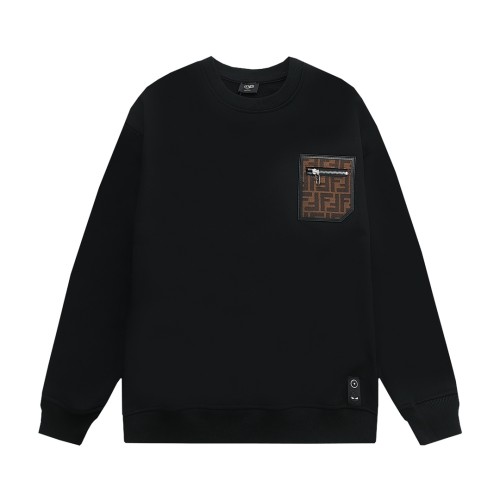 High Quality Fendi 400G Cotton Thin Hoodie Sweatshirt WTFI-144