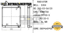 203-03-56120 Water Tank Radiator Core Assy for Komatsu PC120-5 Excavator