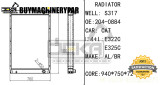 For Caterpillar Excavator CAT 322C 322C L 325C 325C L Water Tank Radiator Core 204-0884