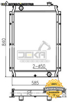 For Kobelco Excavator SK120 Water Tank Radiator ASS'Y