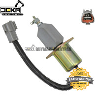 Fuel Shutdown Solenoid 1751ES-24A3UC12B1S 24 VDC Hyundai Excavator R60-5 Yanmar