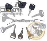 6X Ignition Keys with Key Chain RC101-53630 for Kubota K008 K008-3 KX91-2 KX101 KX121-2 KX151 KX161-2 KX41H R310 R400B R410 R420 R510 R520 KH101 KH151 KH170 KH35H KH41 KH51