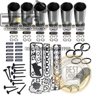 Compatible with NTA855 Engine Rebuild Kit with Piston Ring Cylinder Liner Gasket Engine Bearings Valves Set for Diesel Engine