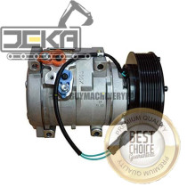 ST120203 8PK R134A 24V Air Conditioning Compressor for Excavator E330C 10S17C Parts