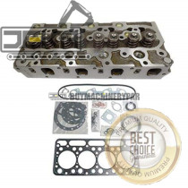 Compatible with 15422-03044-A 15422-03040-A Complete Cylinder Head with Valves + Full Gasket Kit for Kubota V1702E Engine
