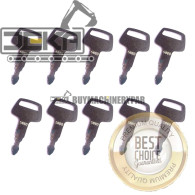 10PCS Ignition Keys 5080 compatible with IHI Mini-Excavator Marooka Chieftain 069029029 F4