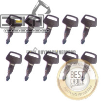 10PCS Ignition Keys 5080 compatible with IHI Mini-Excavator Marooka Chieftain 069029029 F4