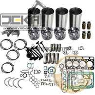 Compatible with ISB4.5 Rebuild Kit With Cylinder Gaskets Piston Ring For Excavator