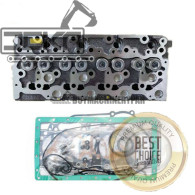 Complete Cylinder Head+Full Gasket Kit Fits Bobcat Excavator 753 763 773 For Kubota V2203 V2203E