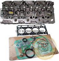 Complete Cylinder Head + Full Gasket Kit 16429-0304 6655153 for Kubota V2203 V2203T V2203E V2203B Engine Bobcat Loaders