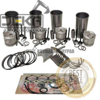 Overhaul Rebuild Kit with Liners Cylinder Sleeves for Perkins 104-22 Engine
