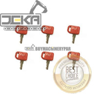 Compatible with (6) Ignition Keys for John Deere Heavy Equipment & Tractors AT195302 AT145929