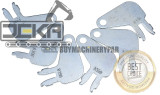 5X Ignition Key with Key Chain AM131946 AM135345 M153650 GY20680 GX24332 for John Deere D100 D105 D110 D120 D130 D140 D150 D155 D160 D170 AYP Husqvarna Poulan Roper Craftsman