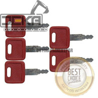 (5) Keys for John Deere & Hitachi Excavators Case Dozer Fiat New Holland H800 M1