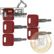 Goop (5) Keys for John Deere & Hitachi Excavators Case Dozer Fiat New Holland H800 M1