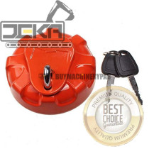 Fuel Tank Cap With 2 Keys for Daewoo Doosan Excavator DH215-7 DH225-9 DH300