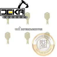 Compatible with (6) Ignition Keys 150979A1 KHR3079 for Sumitomo & Case Excavator S450