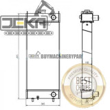 For Komatsu Wheel Loader WA200-5 WA250-5 WA270-5 Water Tank Radiator Core ASS'Y 418-03-31112