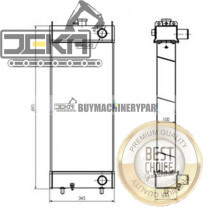 Water Tank Radiator 418-03-31105 418-03-31106 418-03-31107 for Komatsu WA200-5 WA250-5 Wheel Loader