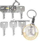 Set of 6 Keys Ignition Keys with Key Chain #AR51481 Fit for John Deere Equipment