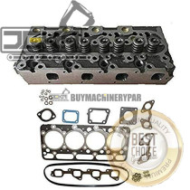 Compatible with Cylinder Head with Valves&Full Gasket Kit for Kubota V1702 Bobcat L355