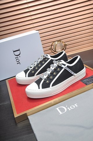Dior Walk'N'Dior Low Top Black Canvas (W)