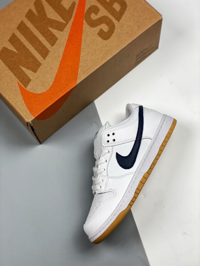 Nike Dunk SB Low Orange Label White Navy