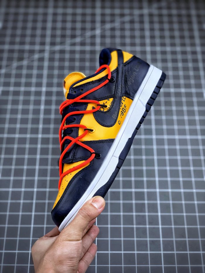 Nike Dunk Low Off-White University Gold Midnight Navy