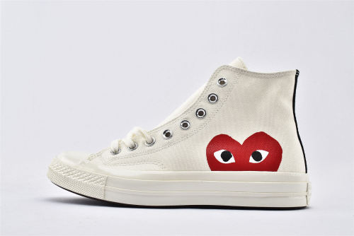 Converse Chuck Taylor All-Star 70s Hi Comme des Garcons PLAY White