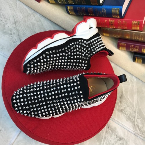 Christian Louboutin Spike Sock Flat Sneakers 4