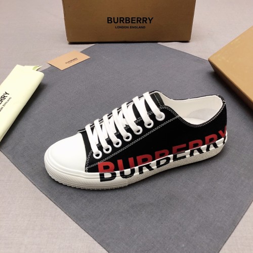 Burberry Logo Print Cotton Black Red White