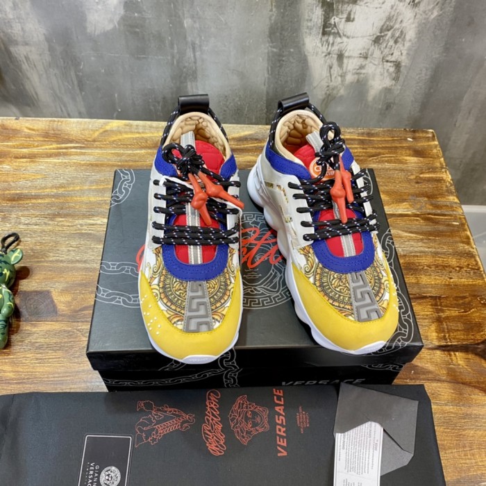 Versace Chain Reaction Multi-Color Rubber Suede