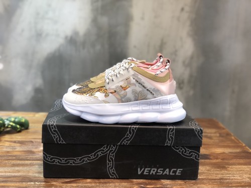 Versace Chain Reaction White Pink Yellow Barocco (W)