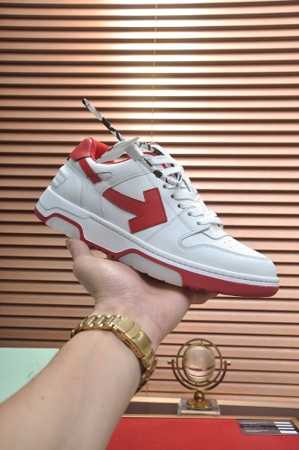 OFF-WHITE OOO Low Out Of Office White Red