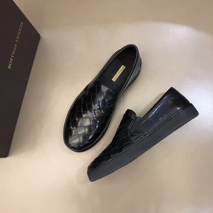 Bottega Veneta Intrecciato Leather Loafers 1