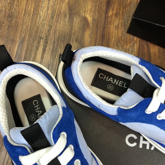Chanel Fabric & Suede Calfskin Low Top Sneaker 36