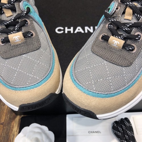 Chanel Fabric & Suede Calfskin Low Top Sneaker 2