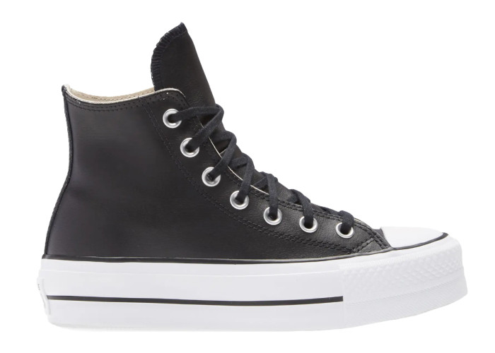 Converse Chuck Taylor All-Star Lift Hi Black Leather (W)