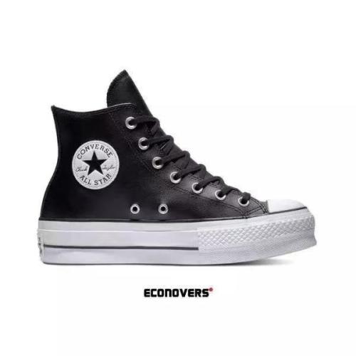 Converse Chuck Taylor All-Star Lift Hi Black Leather (W)