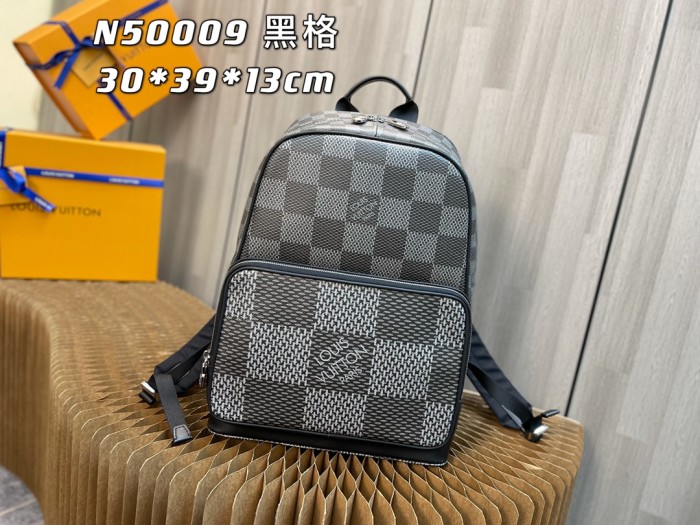 Handbag Louis Vuitton N50008 N50009 Damier Graphite 3D size：30 x 39 x 13 cm