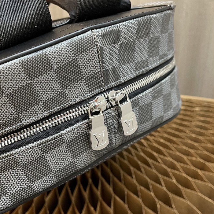 Handbag Louis Vuitton N50008 N50009 Damier Graphite 3D size：30 x 39 x 13 cm