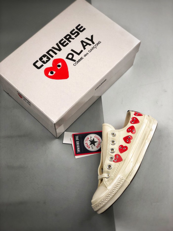 Converse Chuck Taylor All-Star 70s Ox Comme des Garcons Play Multi-Heart White