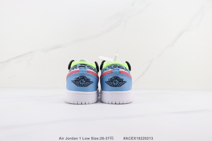 Kids NK jordan 1 low shoes 5