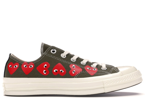 Converse Chuck Taylor All-Star 70 Ox Comme des Garcons Multi Heart Green