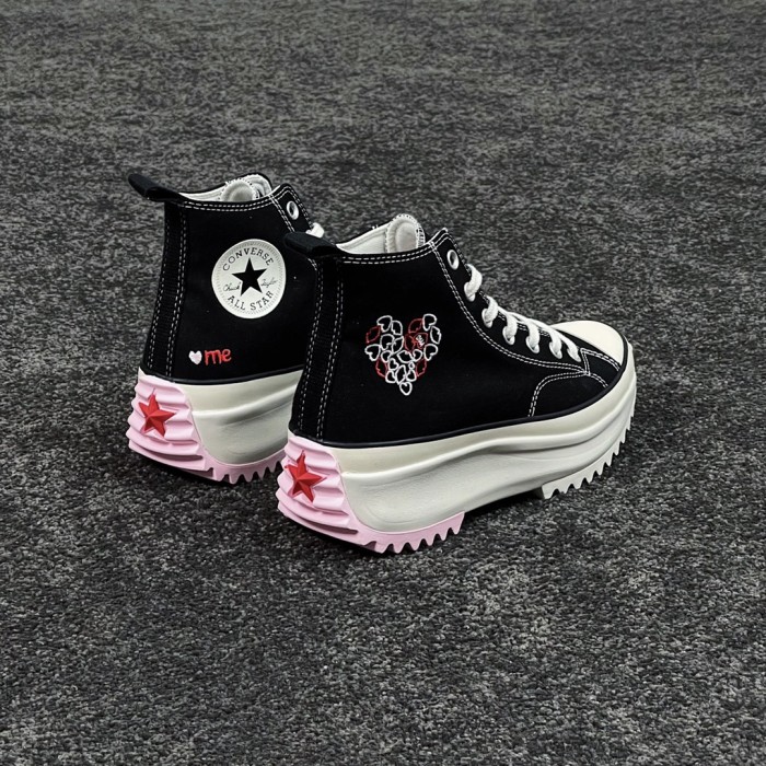 Converse Run Star Hike Hi Black White Red