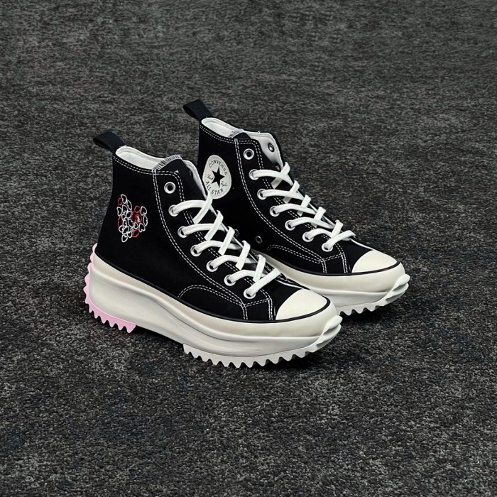 Converse Run Star Hike Hi Black White Red